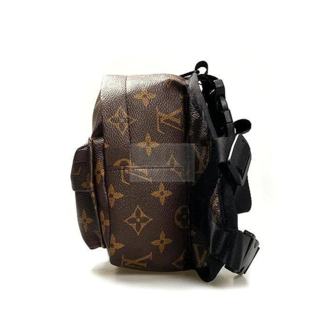 Chewy Vuitton Reflective Dog Backpack