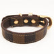 Lovely and cute fashion leather dog collar Pet leash and collar set